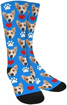 Custom Face Socks, Personalized Dog Lover Pet Photo Picture on Socks Unisex - Image 4