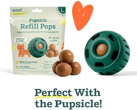WOOF Pupsicle Refill Pops, Delicious Long Lasting Dog Treats, Pre-Made Pupsicle - Image 3