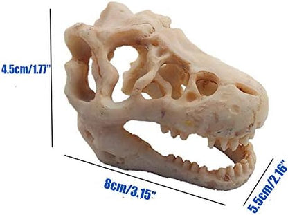 2 Pack Dinosaur Aquarium Decorations Skull Aquarium Ornament Mini Dinosaur Mold - Image 4