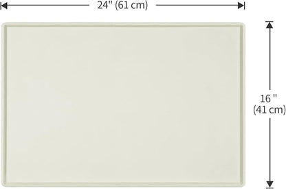 Dog Food Mat, Silicone Waterproof Food Tray, Non Slip Pet Bowl Mats Placemat - Image 5