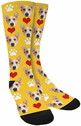Custom Face Socks, Personalized Dog Lover Pet Photo Picture on Socks Unisex - Image 5