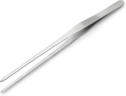 Mandala Crafts 15 Inches Silver Stainless Steel Straight Aquarium Tweezers - Image 2