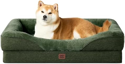 EHEYCIGA Orthopedic Dog Bed for Large Sized Dog, Waterproof Liner & Washable by EHEYCIGA
