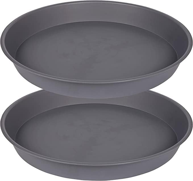 2 Pack of 16 17 inch Plant Saucer, 2.3" Depth, Plant Trays by Bleuhome