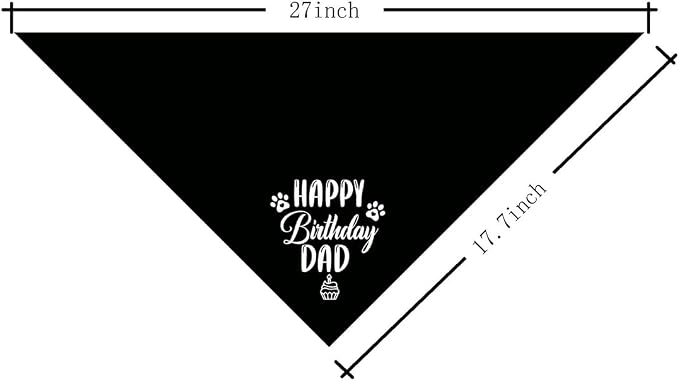 K31 Happy Birthday Dad Dog Bandana - Image 2