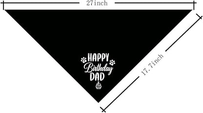 K31 Happy Birthday Dad Dog Bandana - Image 2