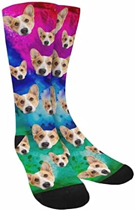 Custom Face Socks, Personalized Dog Lover Pet Photo Picture on Socks Unisex - Image 4