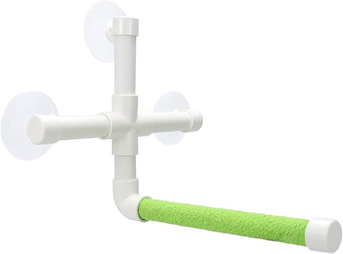 Bird Portable Suction Cup Shower Perch Window Wall Standing Platform - Image 8