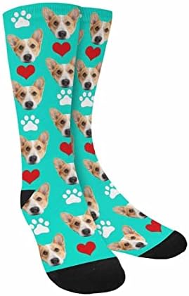 Custom Face Socks, Personalized Dog Lover Pet Photo Picture on Socks Unisex by Enjoy-yjl