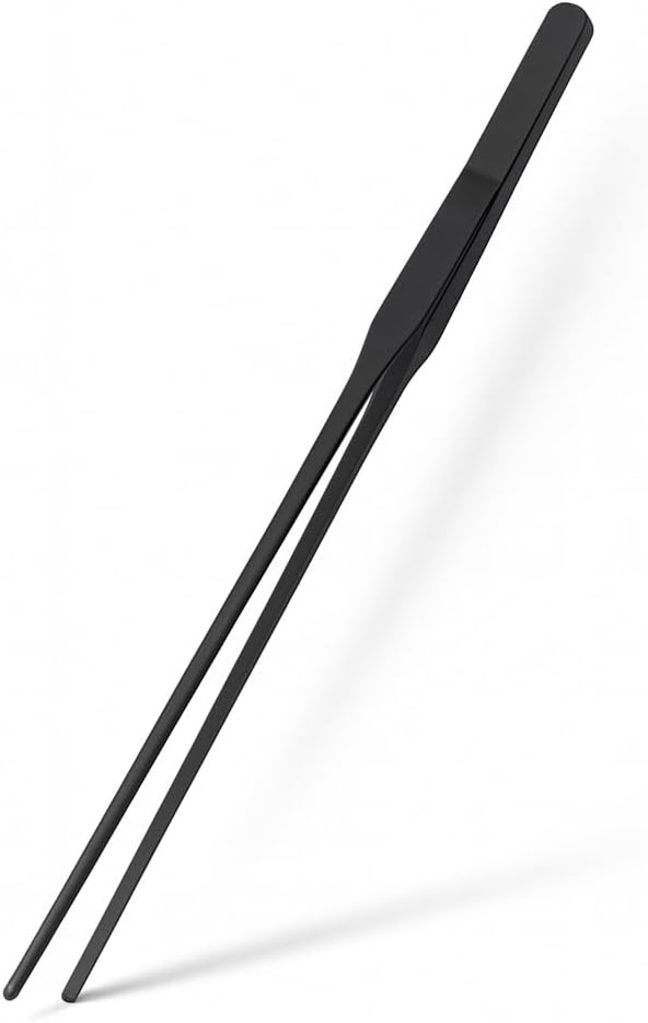 Mandala Crafts 15 Inches Black Stainless Steel Straight Aquarium Tweezers by MandalaCrafts