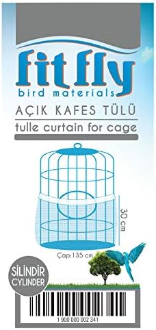 Cylinder Bird Cage Seed Catcher Mesh Max 53" Circumference, Elegant Stlish - Image 2
