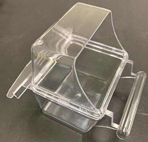 Mcage Lot of 4 Clear Transparent Bird Cage Birds Feeding & Watering Feeder Cups - Image 7