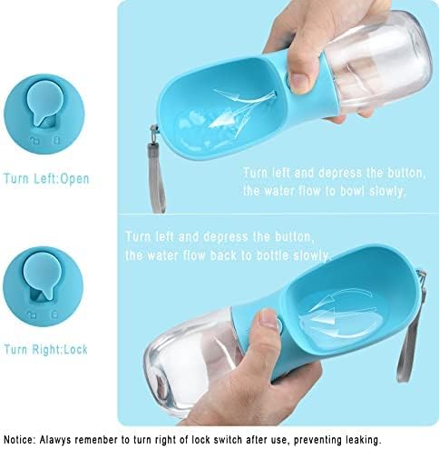 Dog Water Bottle with Food Container, Travel Puppy Water Bowl, Portable Pet - Image 6