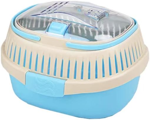 KAMEIOU Sky Blue Travel Small Animal Hamster Hedgehog Guinea Pig Cage Carrier by KAMEIOU