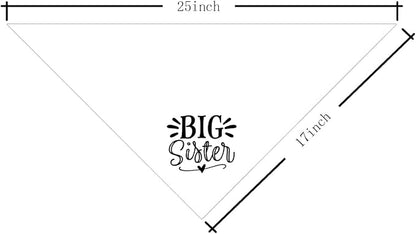 Big Sister Dog Bandana, Pet Triangle Scarf, Pet Bandana - Image 4