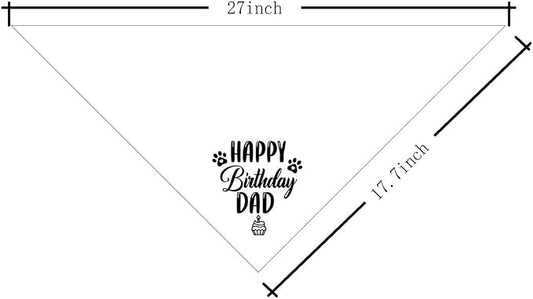 Dog Bandana for Happy Birthday Dad - Image 2