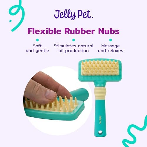 JELLY PET Deshedding Dog Bath Brush Scrubber - Image 2