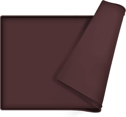 Dog Food Mat, Silicone Waterproof Food Tray, Non Slip Pet Bowl Mats Placemat by EIOKIT