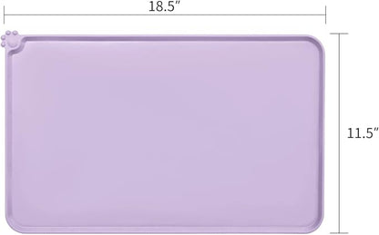 AUDWUD Silicone Waterproof Pet Feeding Mats, Anti Slip Bowl Pad, Dog Mat - Image 4
