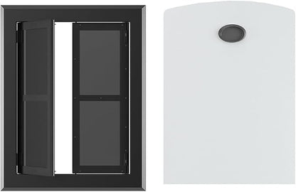 【PATAPLUS】 Aluminum French Large Dog Door, Strong Double Magnetic Flaps - Image 2