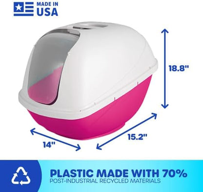 Petmate Basic Hooded Cat Litter Pan, Made in USA - Image 4