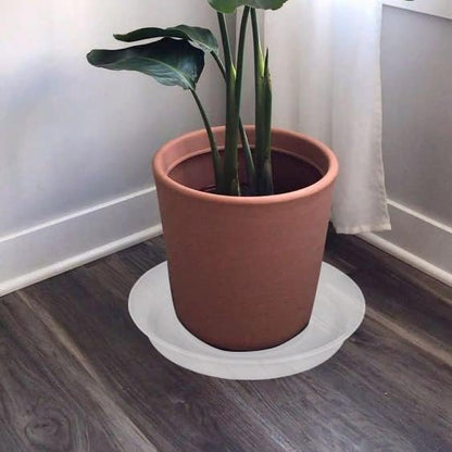 6 Pack of 12 inch Plant Saucer Clear, Heavy Duty Plastic Plant Saucer 12 inch - Image 5