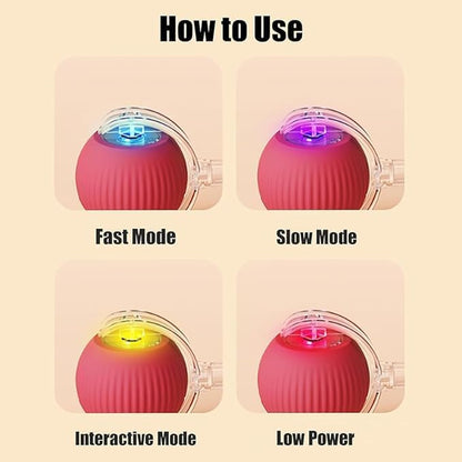 2025 New Electric Dog Ball Toy, 360° Smart Automatic Interactive Rolling Dog - Image 3