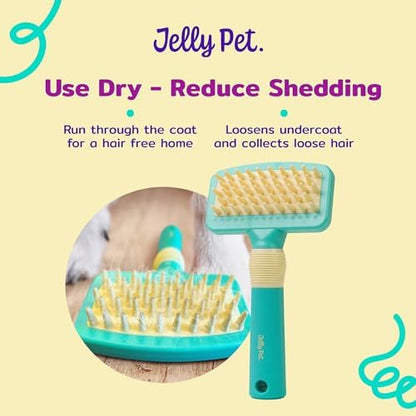 JELLY PET Deshedding Dog Bath Brush Scrubber - Image 4