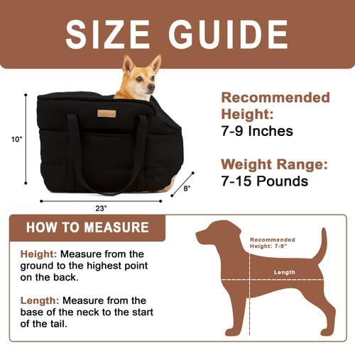 Plush Dog Purse Carrier for Small Dogs, Soft Dog Tote Bag - Image 3