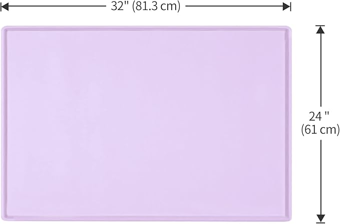 Dog Food Mat, Silicone Waterproof Food Tray, Non Slip Pet Bowl Mats Placemat - Image 5