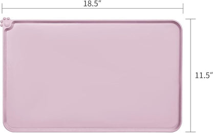 AUDWUD Silicone Waterproof Pet Feeding Mats, Anti Slip Bowl Pad, Dog Mat - Image 4