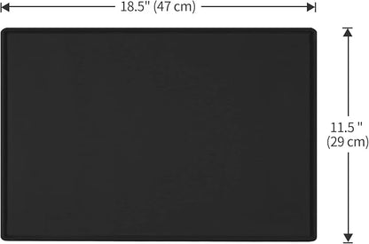 Dog Food Mat, Silicone Waterproof Food Tray, Non Slip Pet Bowl Mats Placemat - Image 5