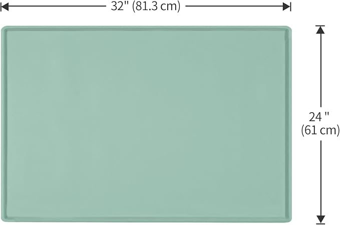 Dog Food Mat, Silicone Waterproof Food Tray, Non Slip Pet Bowl Mats Placemat - Image 5
