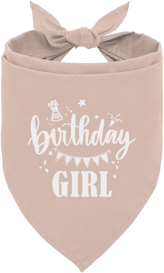 Birthday Girl Dog Bandana by ZPPRJF