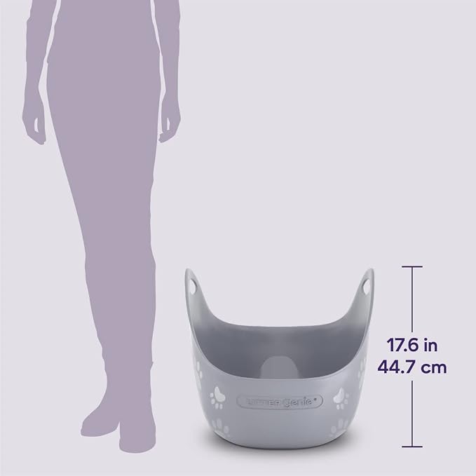 Litter Genie Cat Litter Box | Portable, High Sided Cat Litter Box - Image 9