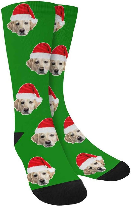 Custom Face Socks, Personalized Dog Lover Pet Photo Picture on Socks Unisex by Enjoy-yjl
