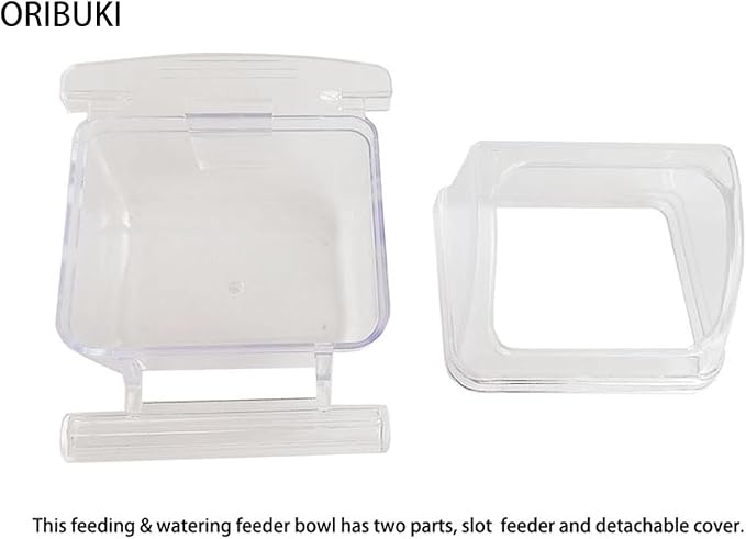4 Pack Bird Feeders for Cage No Mess Parakeet Food Bowl - Image 3