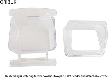 4 Pack Bird Feeders for Cage No Mess Parakeet Food Bowl - Image 3