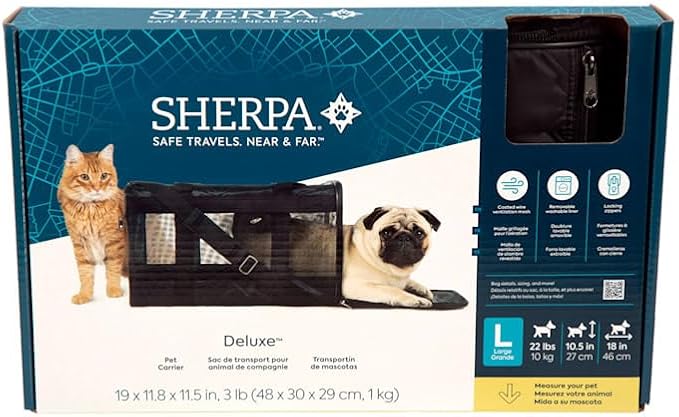 Sherpa Deluxe Airline Approved Soft Sided Dog & Cat Carrier - Image 2