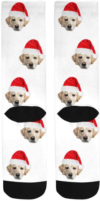 Custom Face Socks, Personalized Dog Lover Pet Photo Picture on Socks Unisex - Image 4
