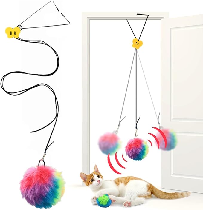 Interactive Cat Toys, Independent Play Hanging Door Cat Toys by OODOSI