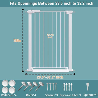 Fairy Baby 38" Extra Tall Baby Gate - Image 2