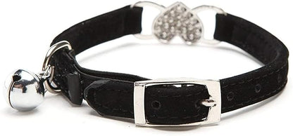 CHUKCHI Pink Soft Velvet Safe Cat Adjustable Collar - Image 3
