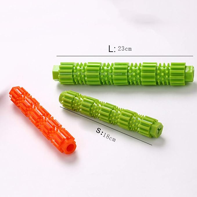 oAtm0eBcl Pet Dog Chew Toy, TPR Rubber Stick Puppy Chewy Toy - Image 3