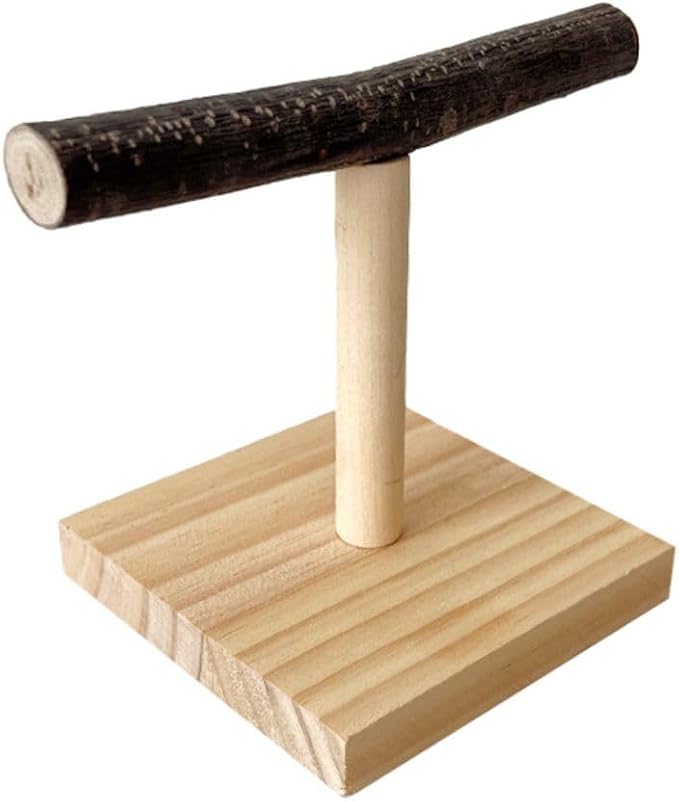 Bird Perch Stand, Bird Training Portable Tabletop Platform, Parrot Cage Toy Gym - Image 8