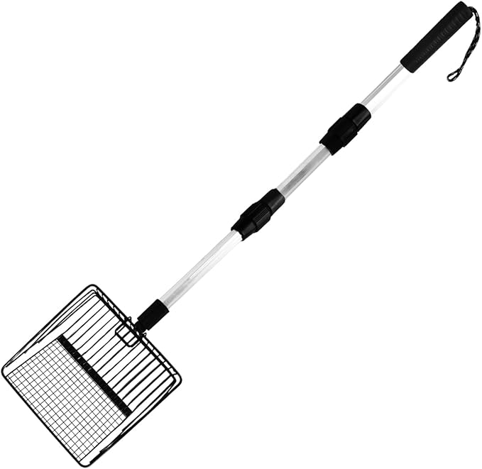 Large Chicken Poop Scooper, 3 in 1 Adjustable Long Handle Chicken Scooper by Jtuxcke