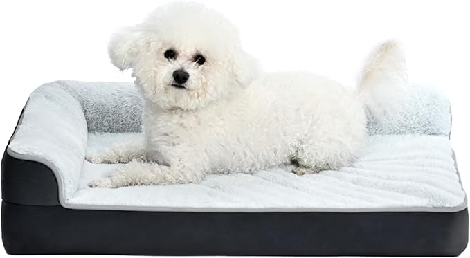 Amazon Basics Washable L-Shaped Dog Bed by AmazonBasics
