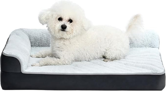 Amazon Basics Washable L-Shaped Dog Bed by AmazonBasics