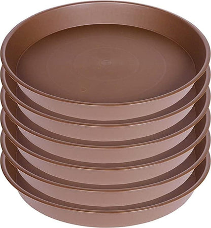 6 Pack Plant Saucer Tray, 4 5 6 8 10 12 13 15 17 19 inch Plant Saucers by Bleuhome