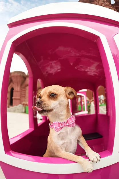 Lionheart glory Pink Plaid Dog Collar, Adjustable Dog Collar - Image 6